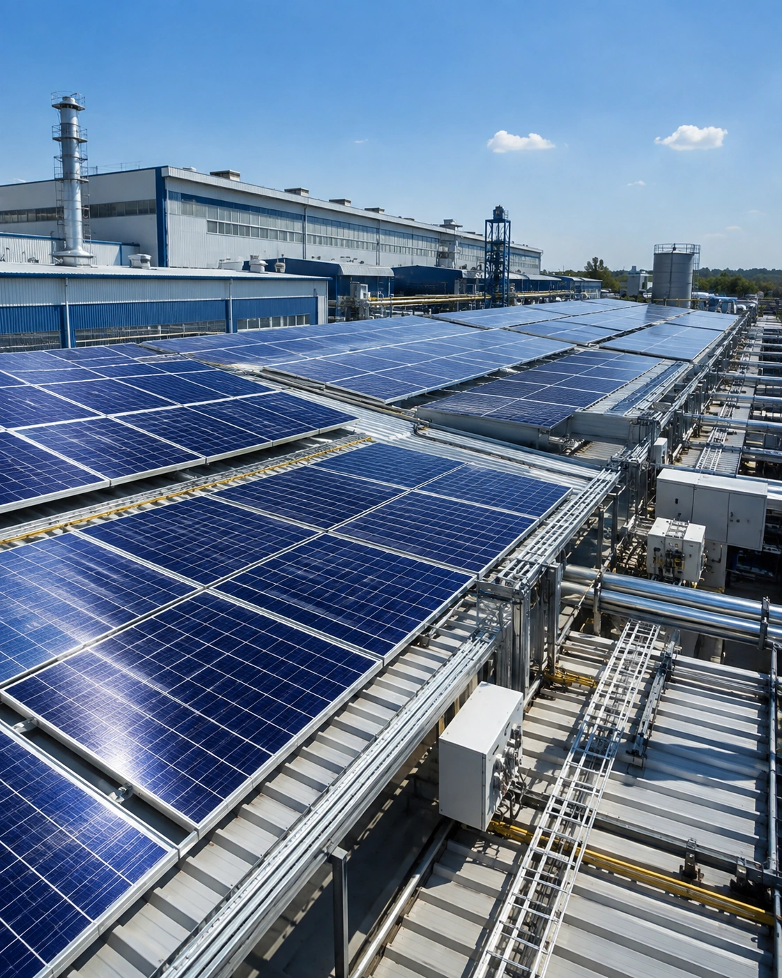 Warehouse roof coating and waterproofing application